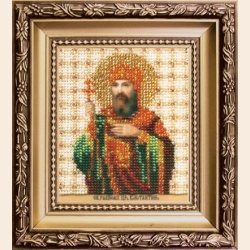 Набор для вышивания бисером ЧАРИВНА МИТЬ "Икона святого равноапостольного царя Константина"